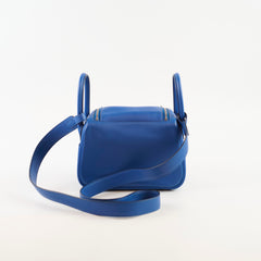 Hermes Mini Lindy Swift Bleu France - Z Stamp