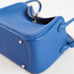 Hermes Mini Lindy Swift Bleu France - Z Stamp