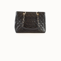 Chanel Grand Shopper Tote GST Black Caviar SHW (19 Series)