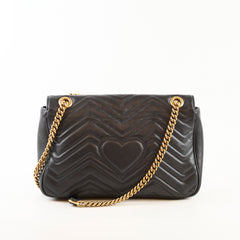 Gucci GG Marmont Large Shoulder Bag Black