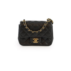 Chanel Mini Caviar Square Black