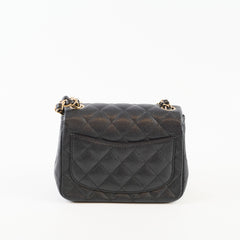 Chanel Mini Caviar Square Black
