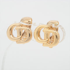 Dior CD Logo Gold Clip On Earrings Costume Jewellery