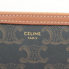 Celine Triomphe Canvas Clutch on Chain