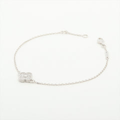 ITEM 14 - Van Cleef & Arpels VCA Sweet Alhambra White Gold Diamond Bracelet