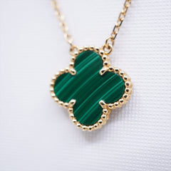 Van Cleef & Arpels Vintage Alhambra Malachite Necklace