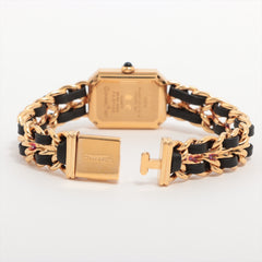 Chanel Premier L Black Face Gold Watch