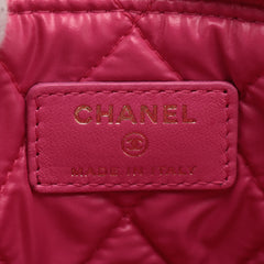 Chanel Lambskin Quilted Pink Pouch Clutch Case