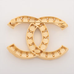 Chanel Coco Logo Gold 22A Brooch