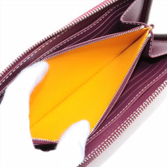 ITEM 1 - Goyard Matignon GM Canvas & Leather Round Zip Wallet Bordeaux