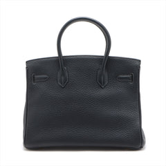 Hermes Birkin 30 Fjord Blue Indigo- H Square