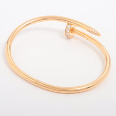 Cartier Juste Un Clou JUC Diamond Yellow Gold Size 17 Bracelet