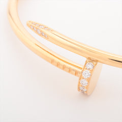 Cartier Juste Un Clou JUC Diamond Yellow Gold Size 17 Bracelet