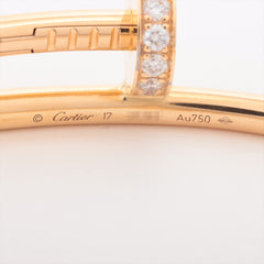 Cartier Juste Un Clou JUC Diamond Yellow Gold Size 17 Bracelet