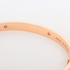 Cartier pink gold Love 17 half diamond Bracelet
