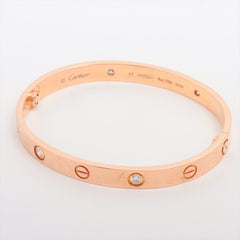 Cartier pink gold Love 17 half diamond Bracelet