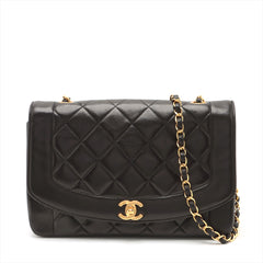 ITEM 15 - Chanel Medium Vintage Diana Lambskin Black - Series 2