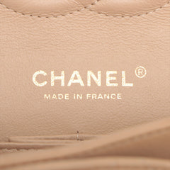 Chanel Classic Flap M/L Medium/Large Caviar Beige - 18 Series