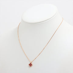 Van Cleef & Arpels Sweet Alhambra Carnelian Necklace