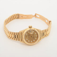 Rolex Datejust 26mm 18k Yellow Gold with Diamonds Watch