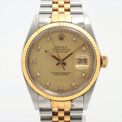 Rolex Datejust 36mm Two Toned with Diamonds Watch