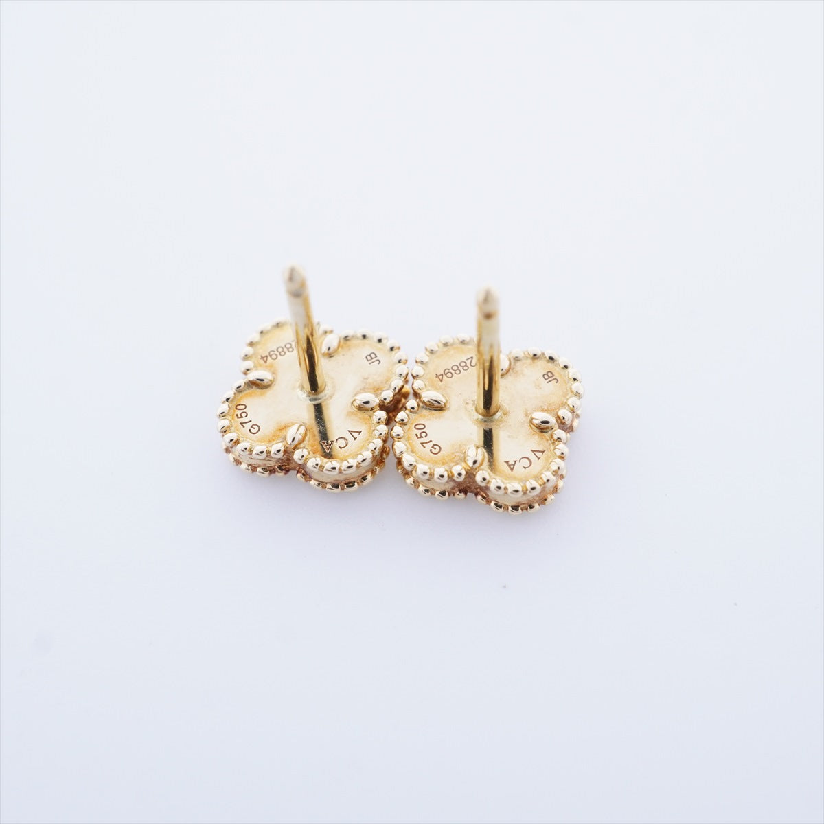 Van Cleef Arpels VCA Sweet Alhambra Mother of pearl MOP Earrings