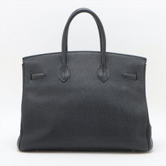 Hermes Birkin 35 Fjord Noir - G Square Stamp 2003