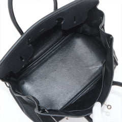 Hermes Birkin 35 Fjord Noir - G Square Stamp 2003