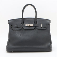 Hermes Birkin 35 Fjord Noir - G Square Stamp 2003