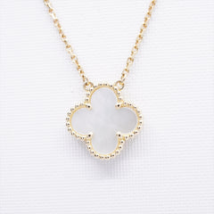 Van Cleef & Arpels Vintage Alhambra White Mother of Pearl MOP Necklace