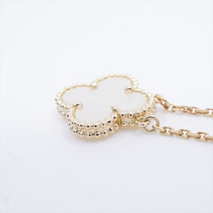 Van Cleef & Arpels Vintage Alhambra White Mother of Pearl MOP Necklace