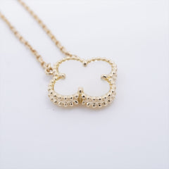 Van Cleef & Arpels Vintage Alhambra White Mother of Pearl MOP Necklace