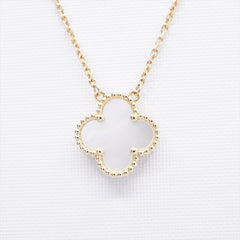 Van Cleef & Arpels Vintage Alhambra White Mother of Pearl MOP Necklace