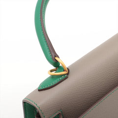 Hermes Kelly 25 Special Order Gris Asphalt x Vertigo C Stamp