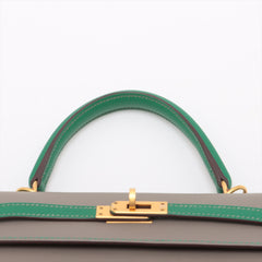 Hermes Kelly 25 Special Order Gris Asphalt x Vertigo C Stamp