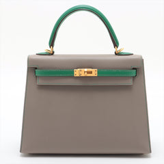 Hermes Kelly 25 Special Order Gris Asphalt x Vertigo C Stamp