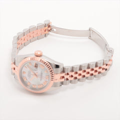 Rolex Datejust 26mm Stainless Steel/Everrose Mother of Pearl Watch Roman Numerals
