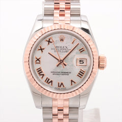 Rolex Datejust 26mm Stainless Steel/Everrose Mother of Pearl Watch Roman Numerals