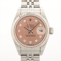 Rolex Datejust 26mm Pink Face Stainless Steel/White Gold Watch