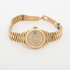 Rolex Datejust 26mm 18k Yellow Gold Diamond Dial Watch