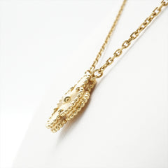 Van Cleef & Arpels Vintage Alhambra Guilloche Necklace Yellow Gold