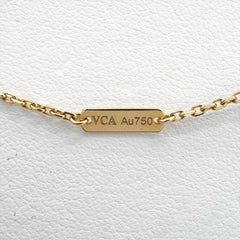 Van Cleef & Arpels Vintage Alhambra Guilloche Necklace Yellow Gold