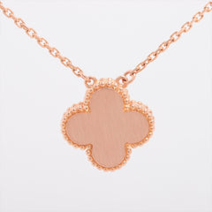 Van Cleef & Arpels Vintage Alhambra Onyx Diamond Holiday Pendant Necklace 2016