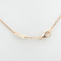 Van Cleef & Arpels Vintage Alhambra White Mother of Pearl Pendant with Diamond Holiday Necklace 2012