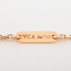 Van Cleef & Arpels Vintage Alhambra Malachite with Diamond Holiday Pendant Necklace 2013