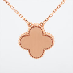 Van Cleef & Arpels Vintage Alhambra Bullseye with Diamond Holiday Pendant Necklace 2017