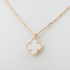 Van Cleef & Arpels Sweet Alhambra White Mother of Pearl Necklace