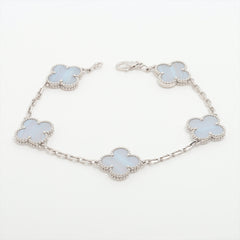 Van Cleef & Arpels Vintage Alhambra 5 Motifs Chalcedony Bracelet