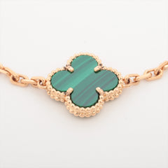Van Cleef & Arpels Vintage Alhambra 5 Motifs Malachite Bracelet