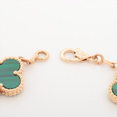 Van Cleef & Arpels Vintage Alhambra 5 Motifs Malachite Bracelet
